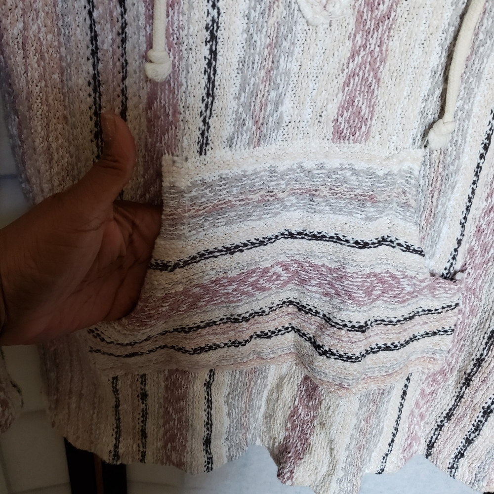 Ruby Moon Women's Cotton Multi-Colored Hooded Car… - image 4